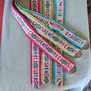 Angela Moore ribbon Belts-set of three